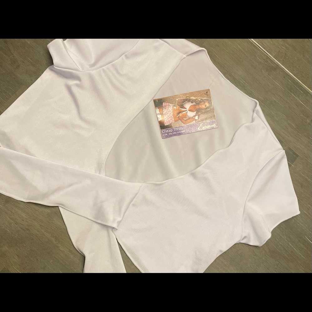 Front tie crop top.